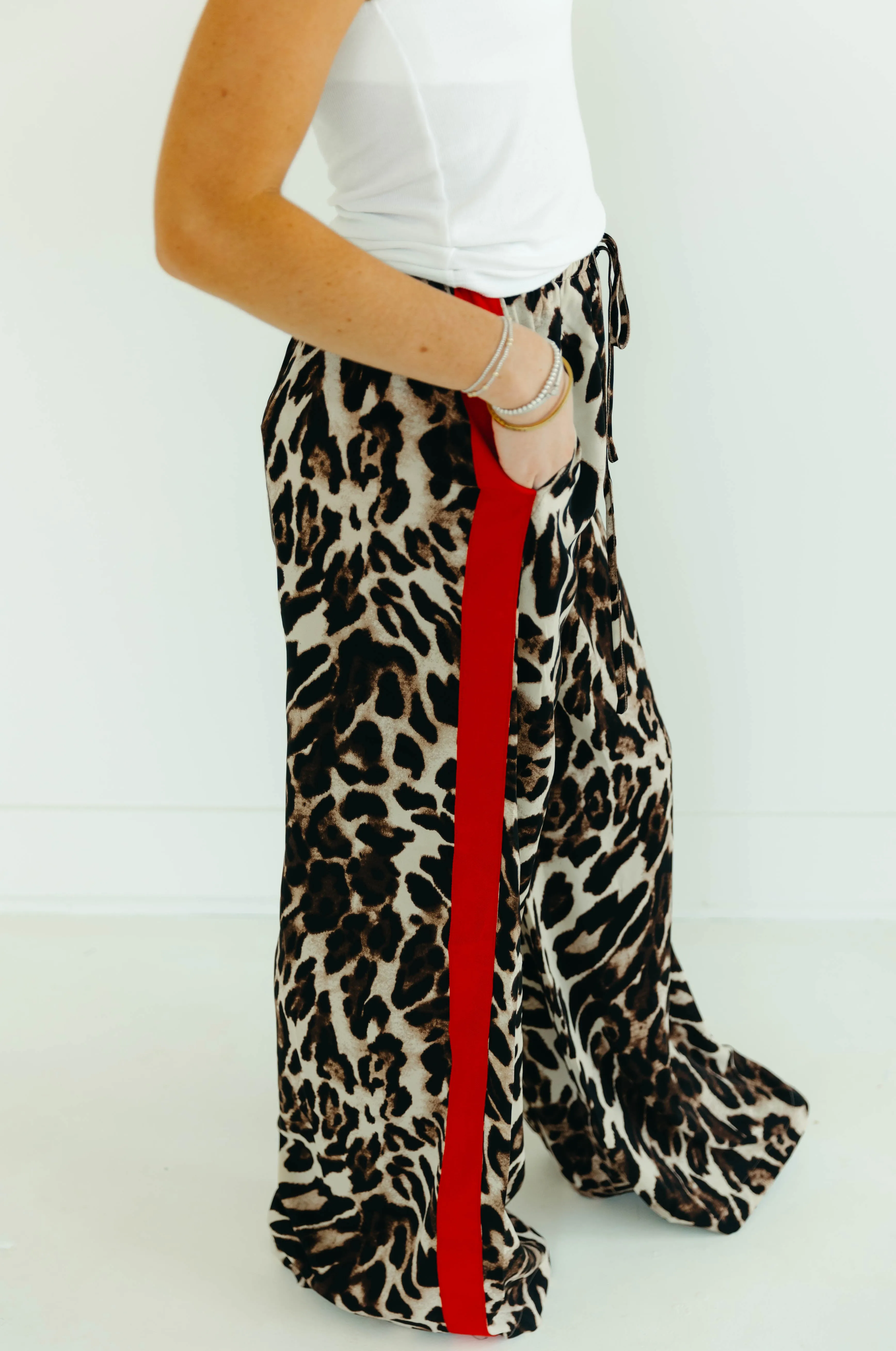 Lukas Leopard Pants - Brown