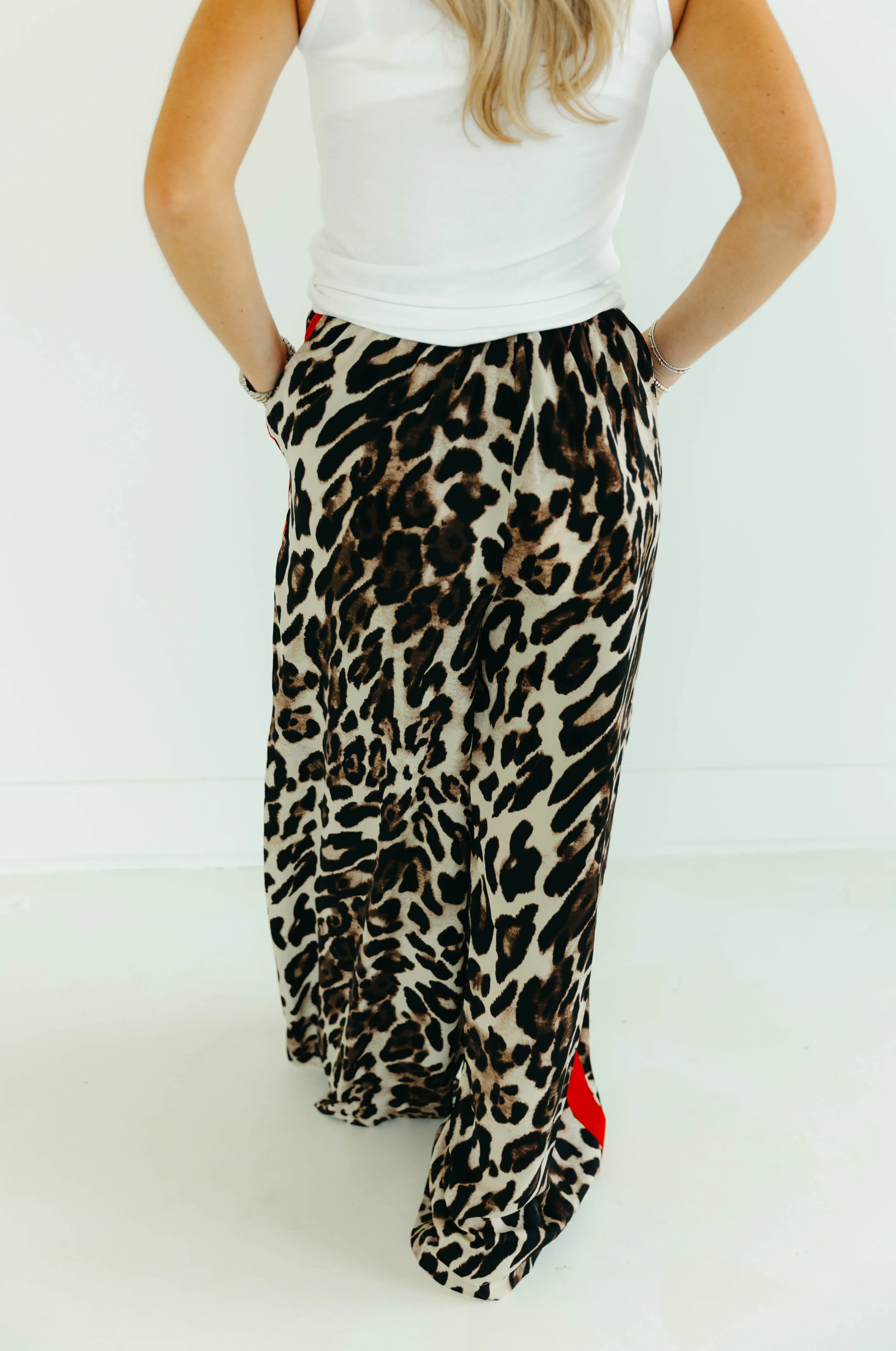 Lukas Leopard Pants - Brown