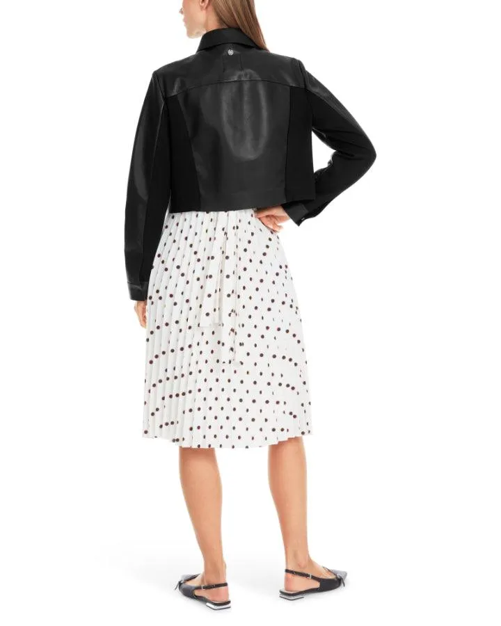 Marc Cain Cropped Leather Jacket