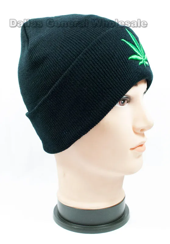 Marijuana Skull Beanie Caps Wholesale