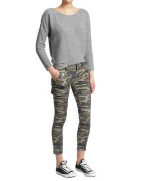 Mavi Women's Juliette Size 24/27 Camouflage Mid Rise Skinny Cargo Pants