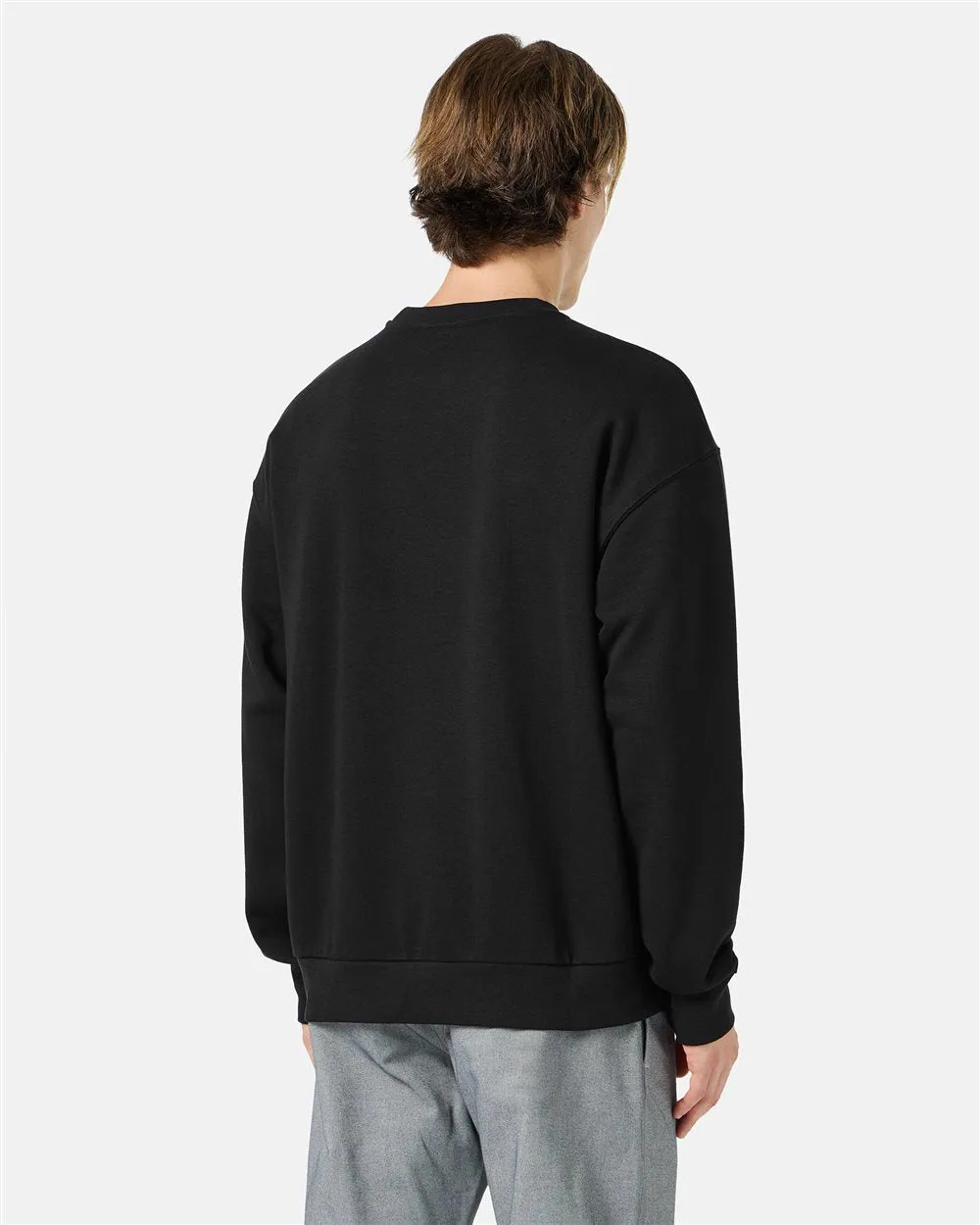 Mialno Print Logo Sw Shirt (Black) - I23E05D63179000