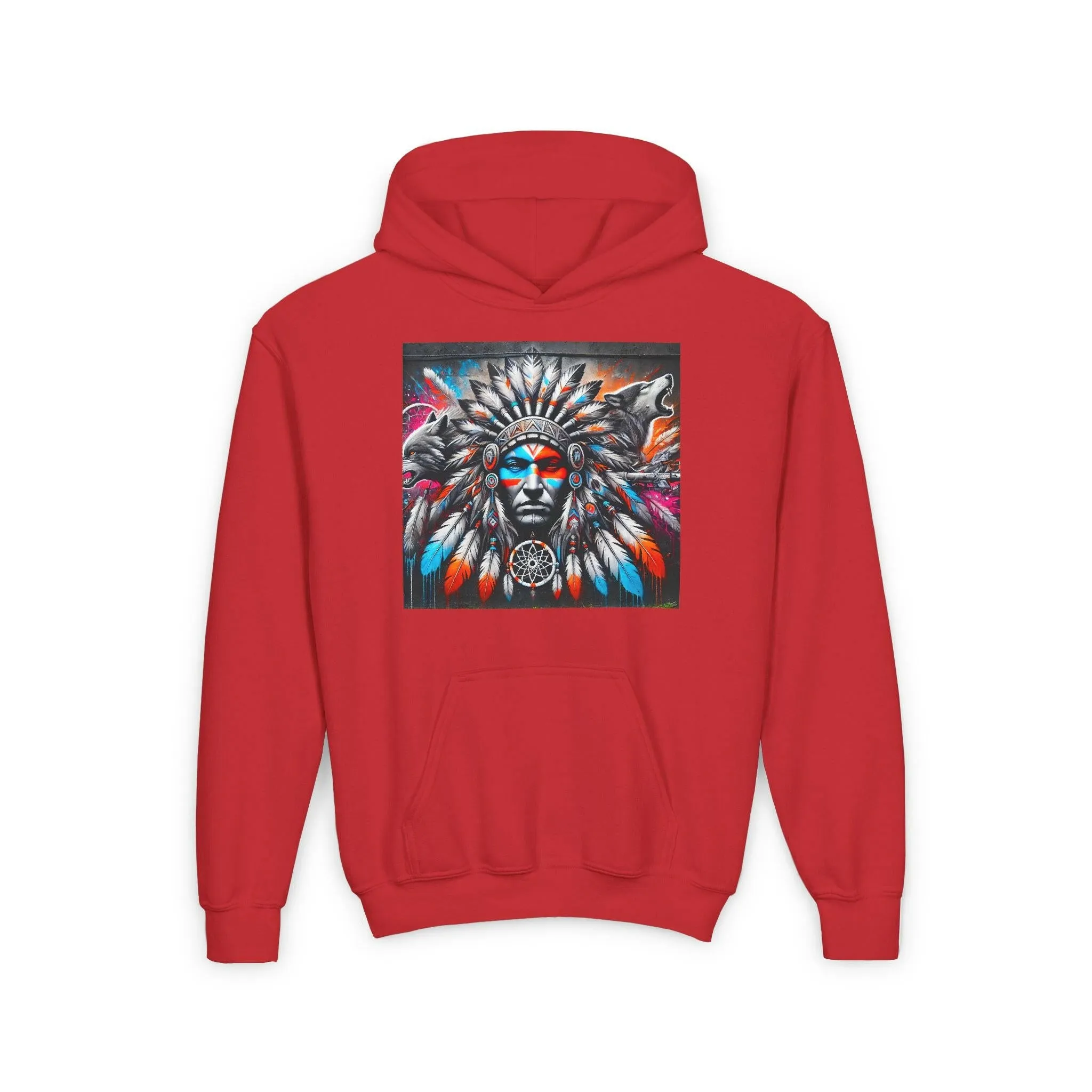 Native Warrior Dreamcatcher Youth Hoodie