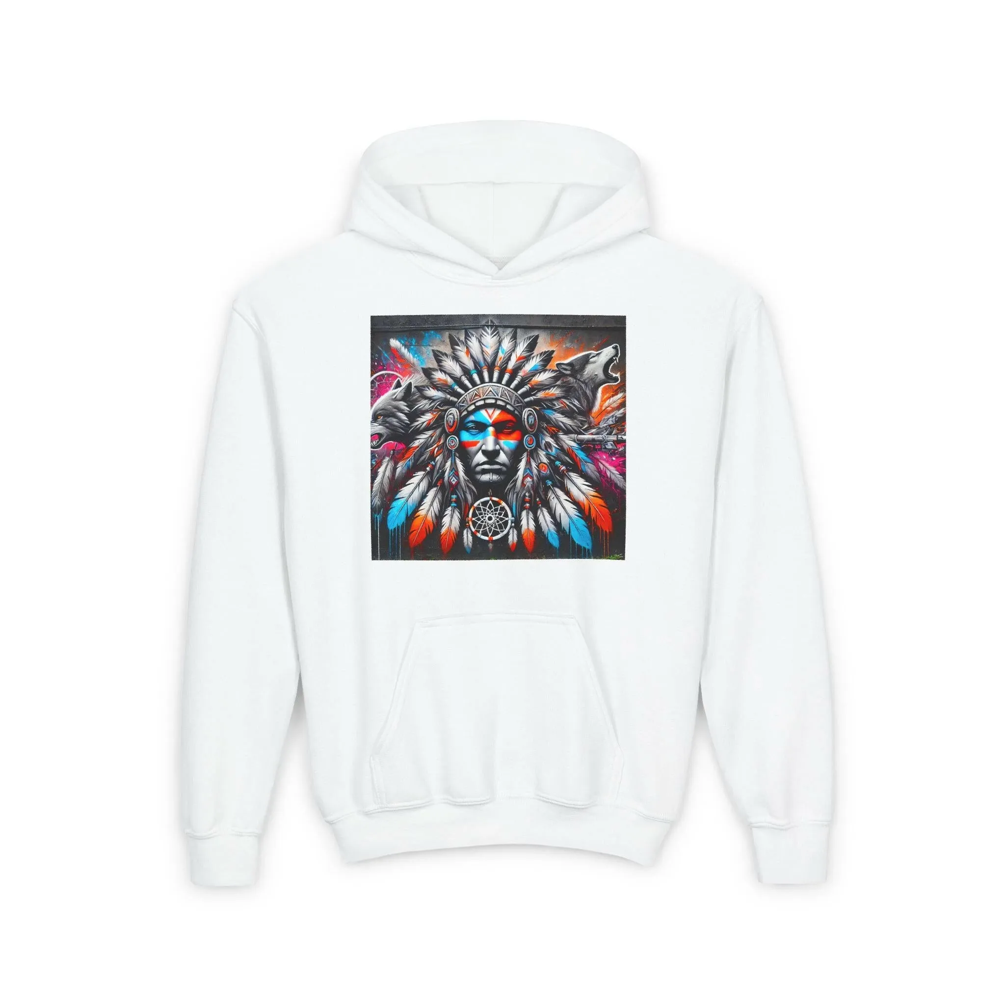 Native Warrior Dreamcatcher Youth Hoodie