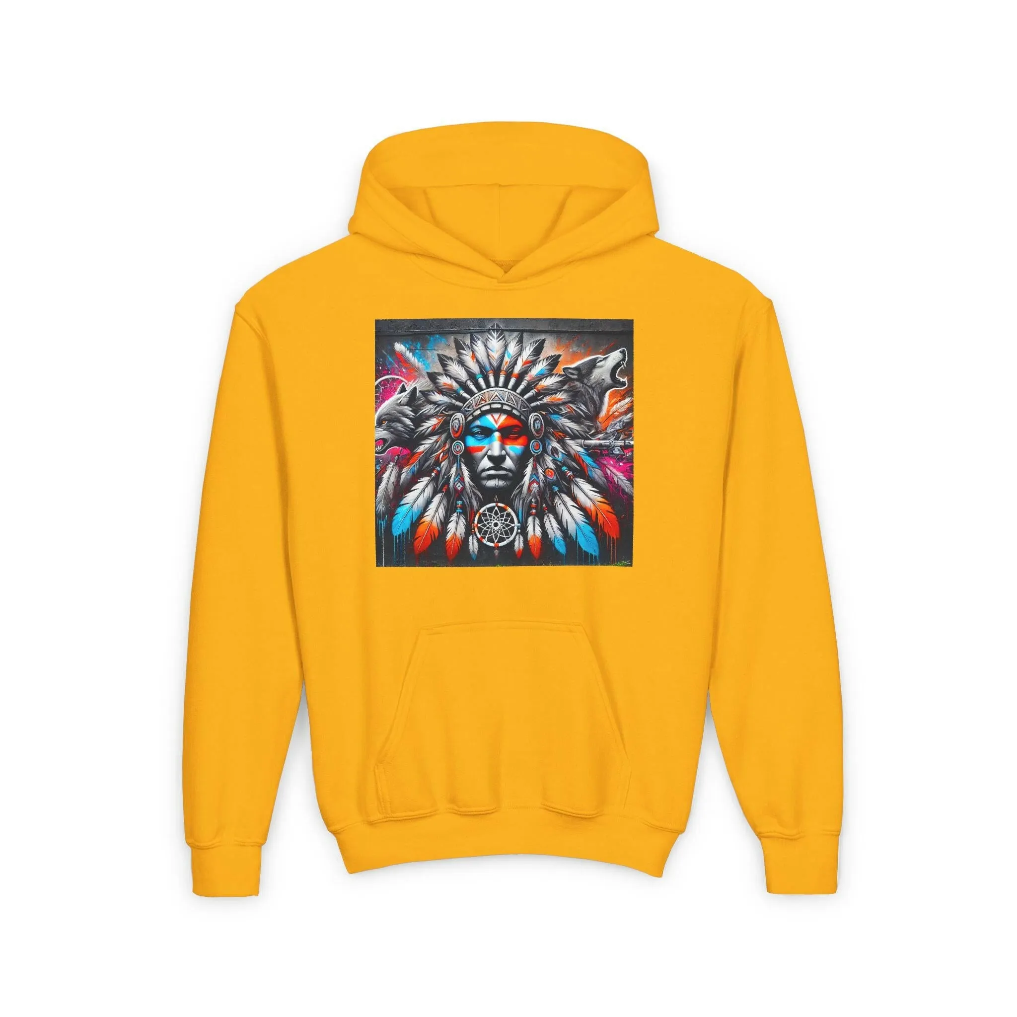 Native Warrior Dreamcatcher Youth Hoodie