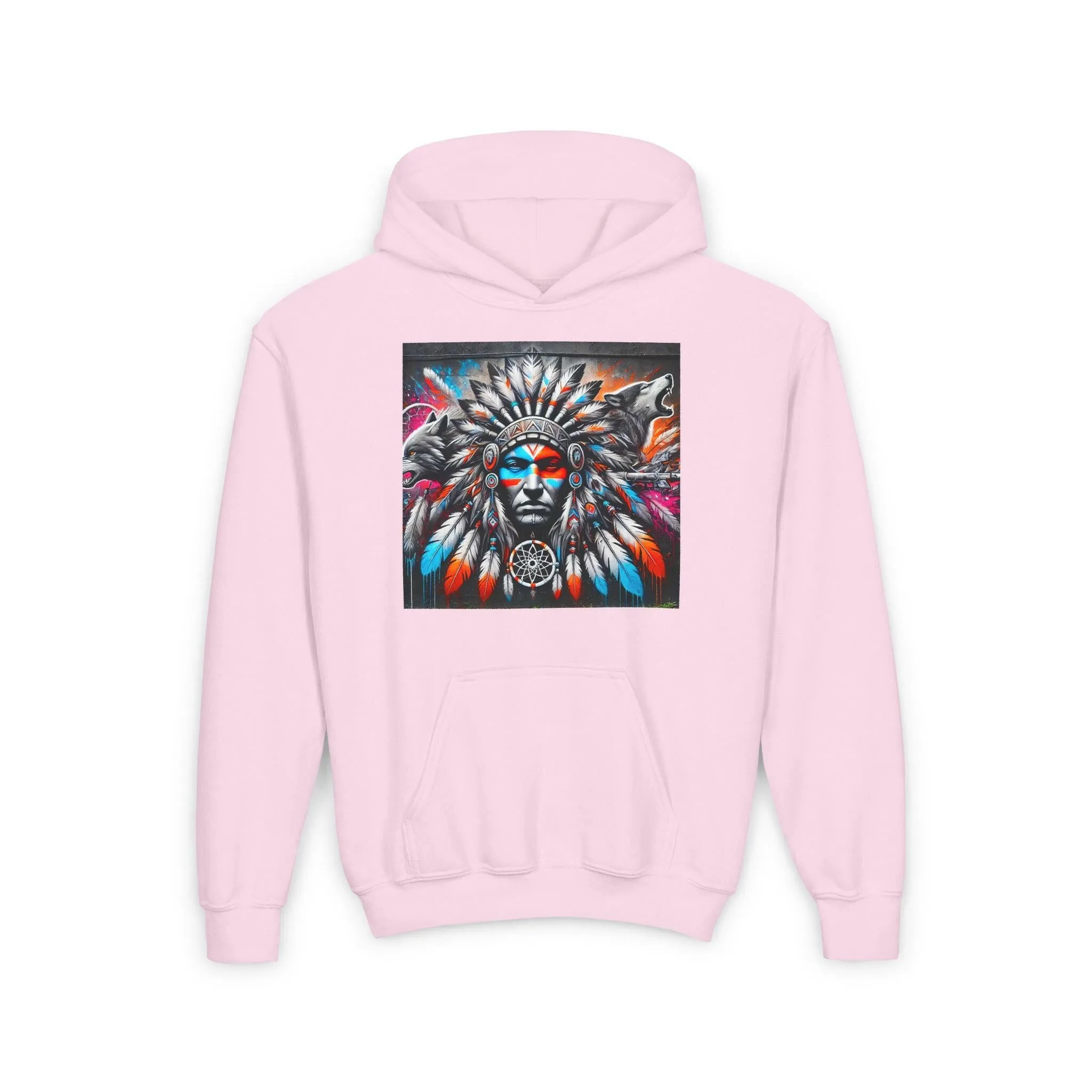 Native Warrior Dreamcatcher Youth Hoodie