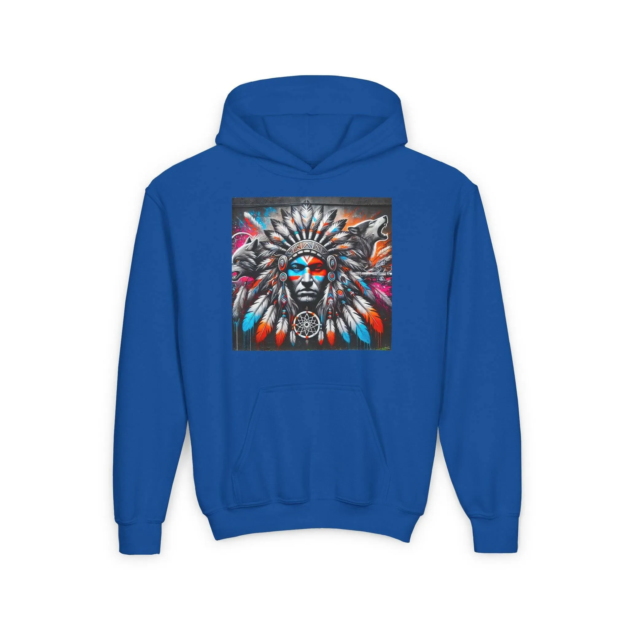 Native Warrior Dreamcatcher Youth Hoodie
