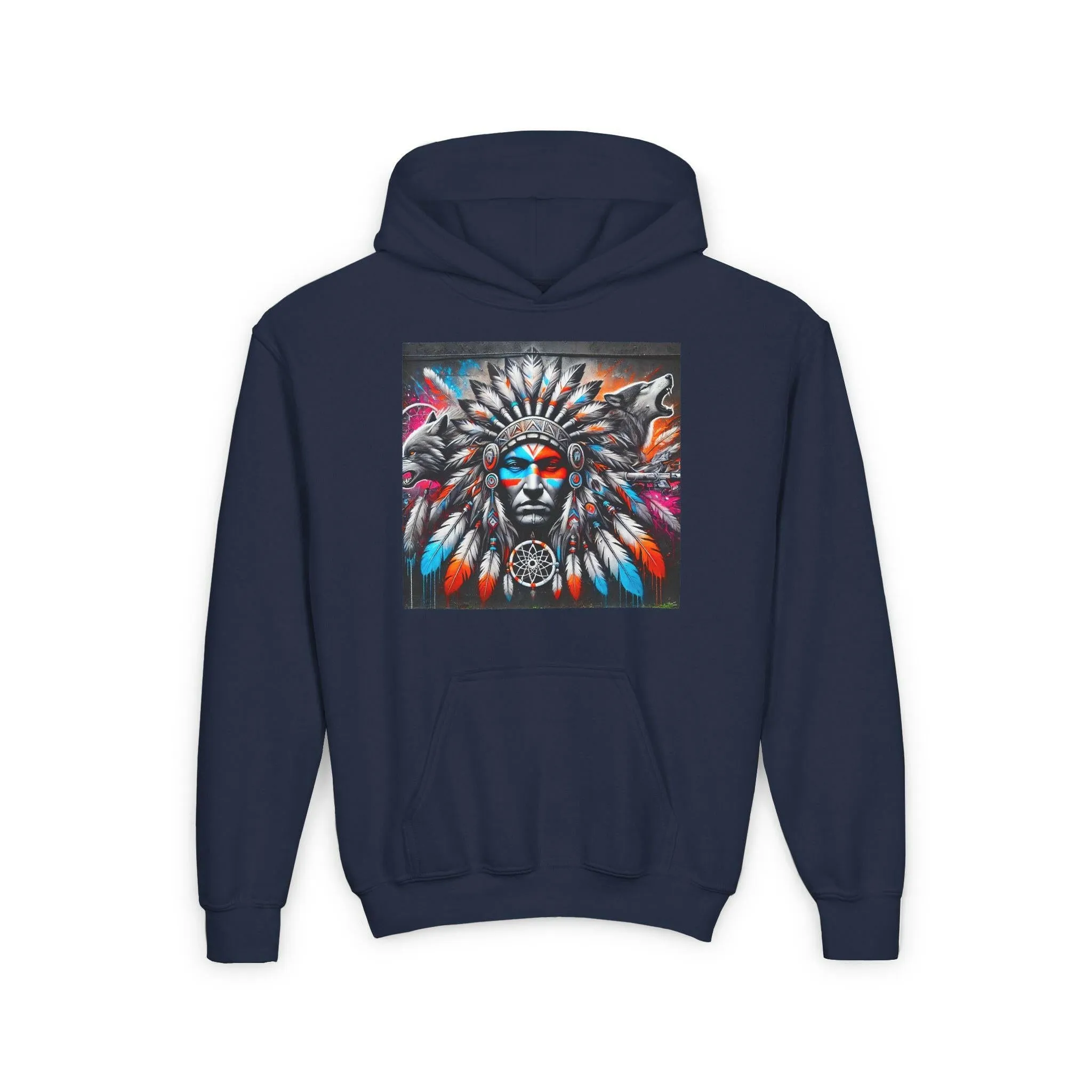 Native Warrior Dreamcatcher Youth Hoodie