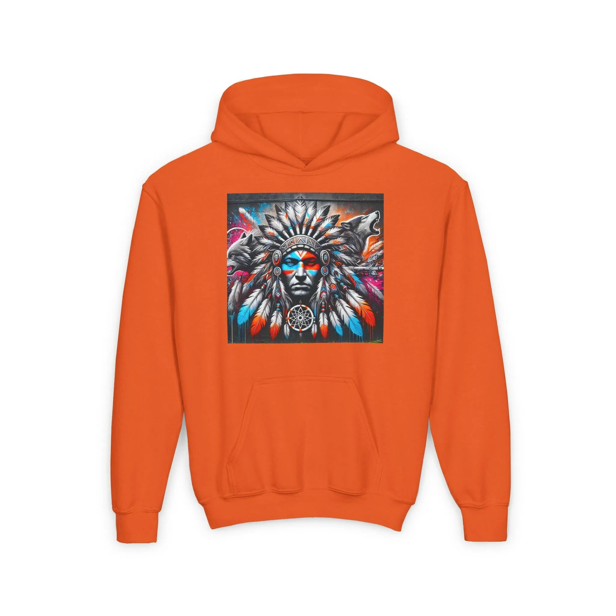 Native Warrior Dreamcatcher Youth Hoodie