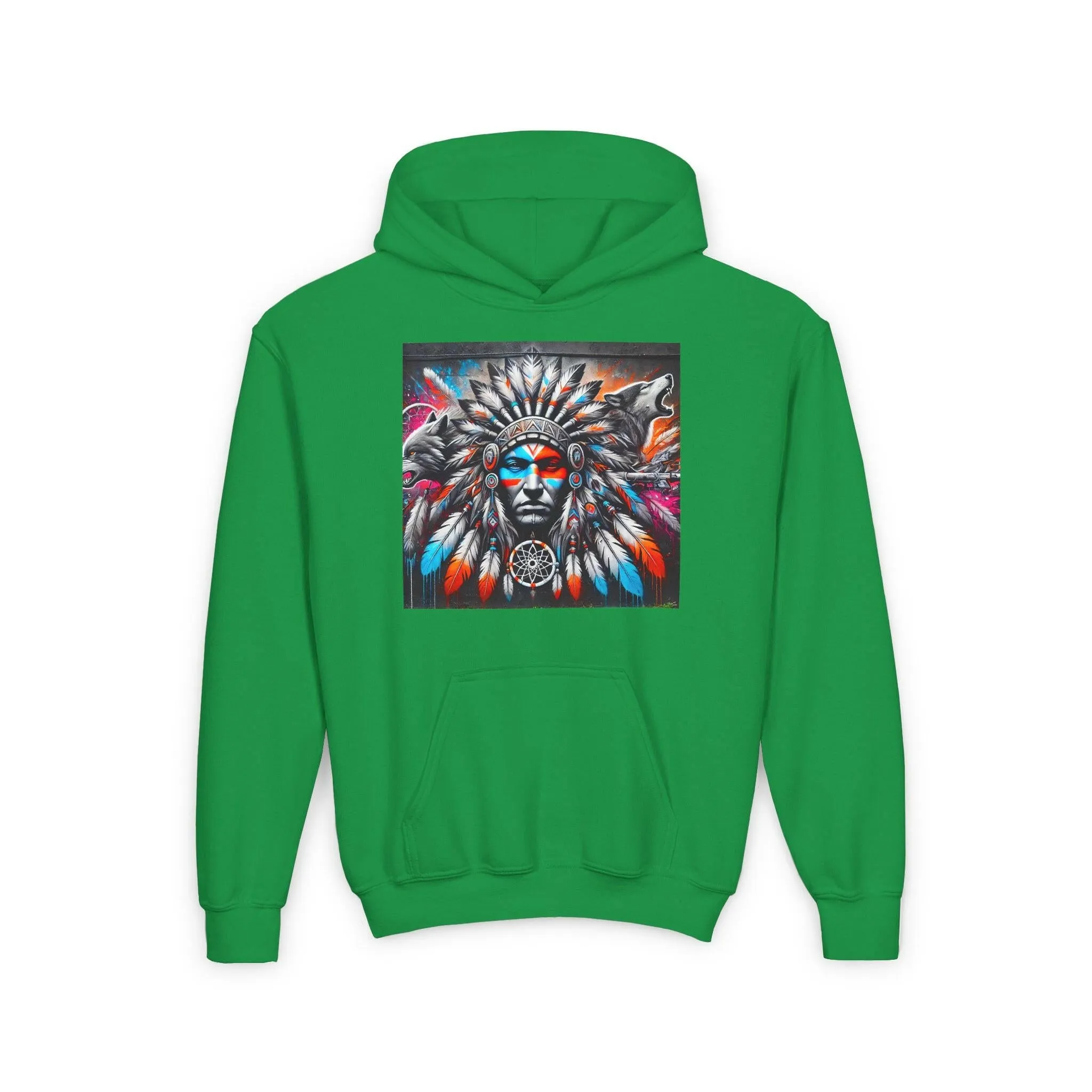 Native Warrior Dreamcatcher Youth Hoodie