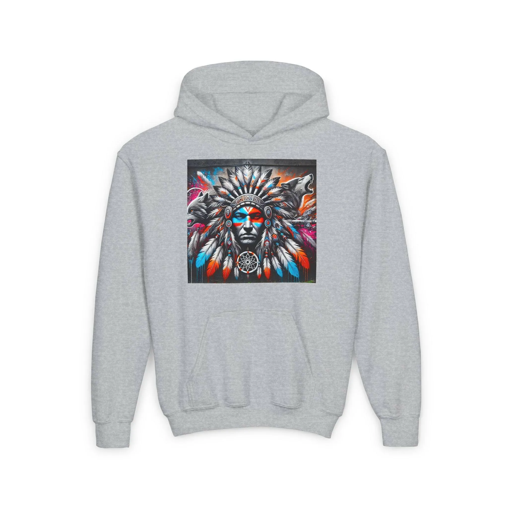 Native Warrior Dreamcatcher Youth Hoodie