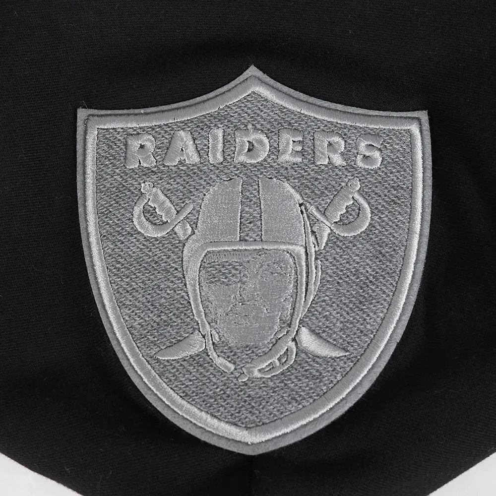 NFL LAS VEGAS RAIDERS REVERSE FRENCH TERRY MEN'S DROP SHOULDER FLC P (BLACK)