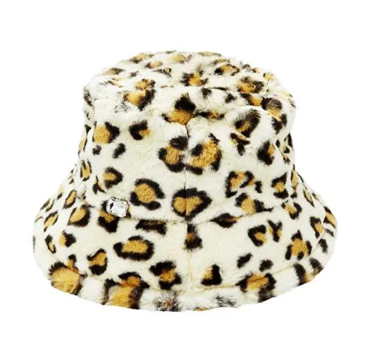 【NY】Leopard Fur Bucket Hat