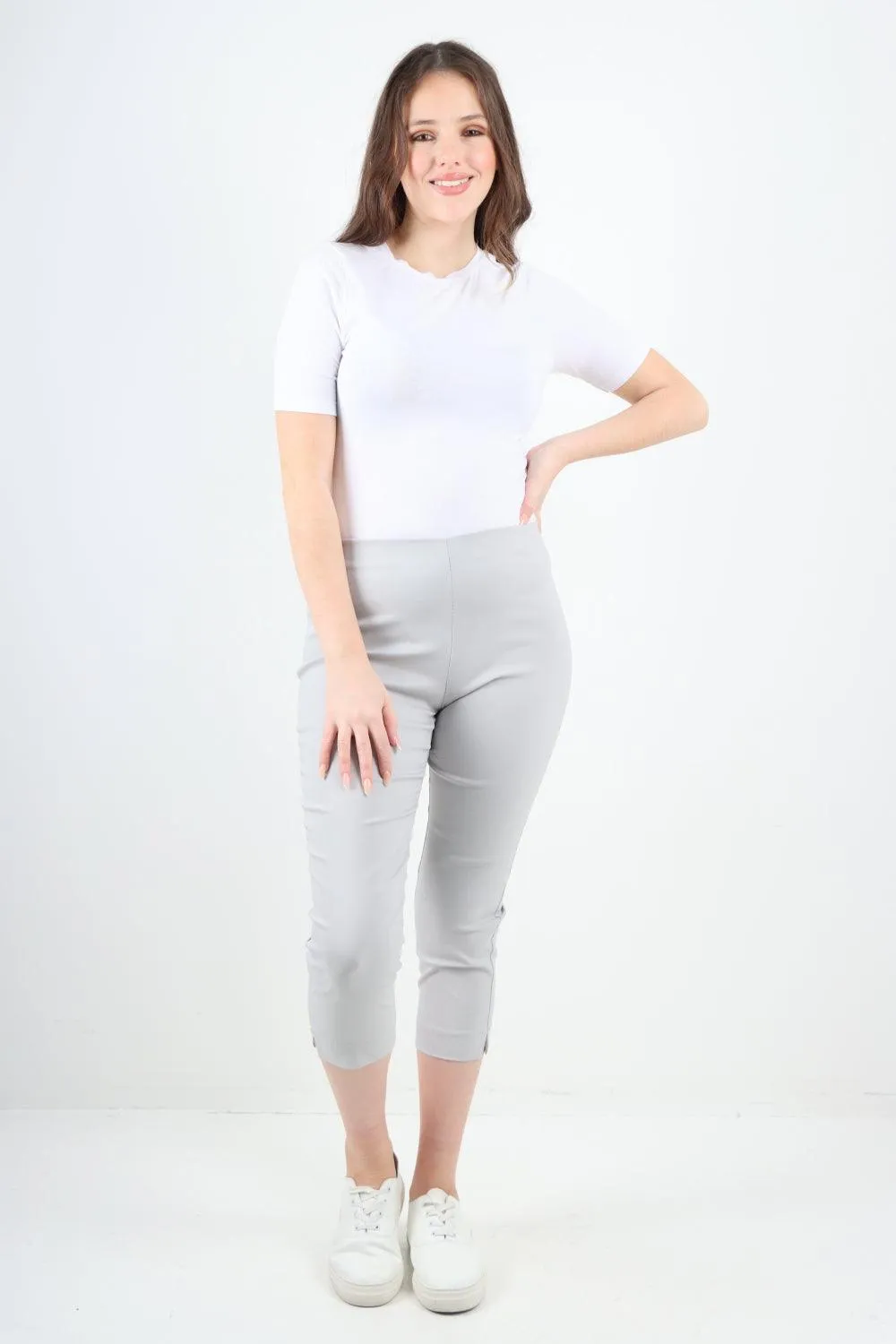 Plain Capri Trousers