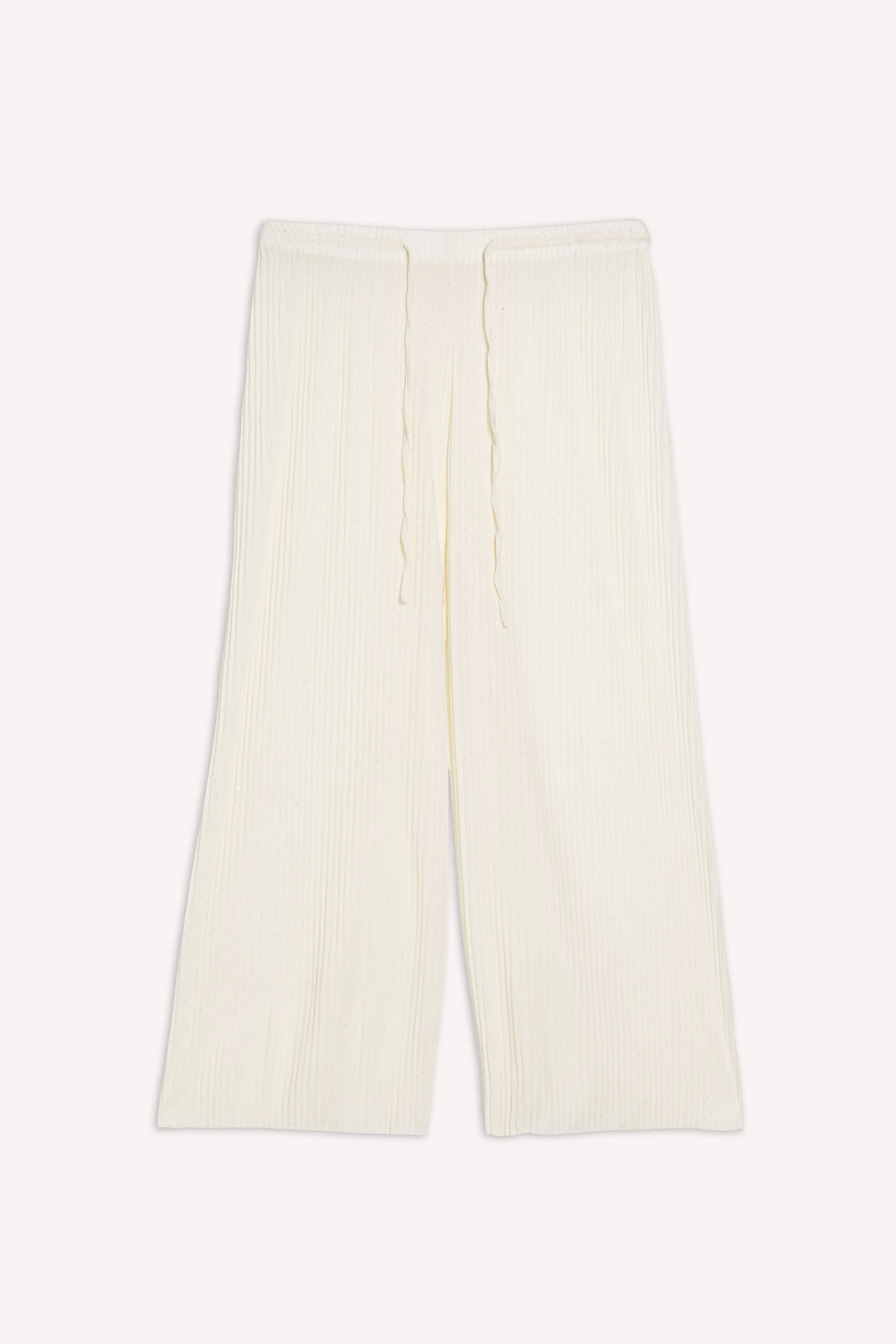 PLEATED CROPPED COMFORT TROUSERS