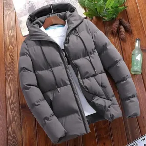 Pravoro - Puffer Jacket Heren met Capuchon, Dikke Isolatie, Winddicht & Winterklaar