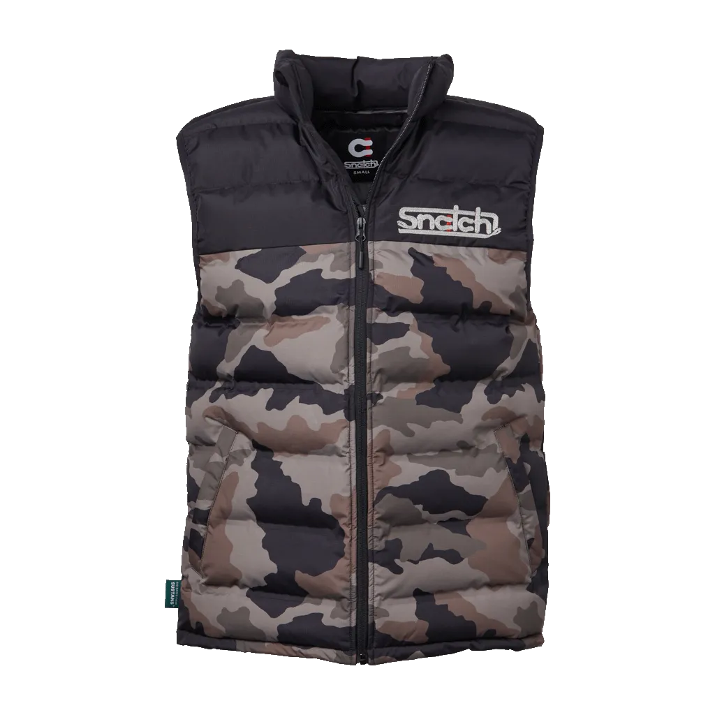 Puffer Vest Camo Army