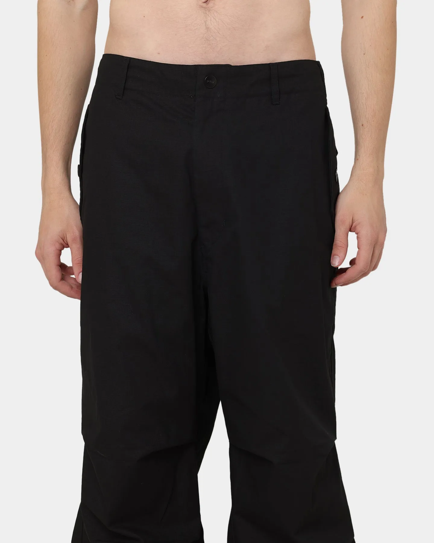 PYRA Oversized Ripstop Pants Black