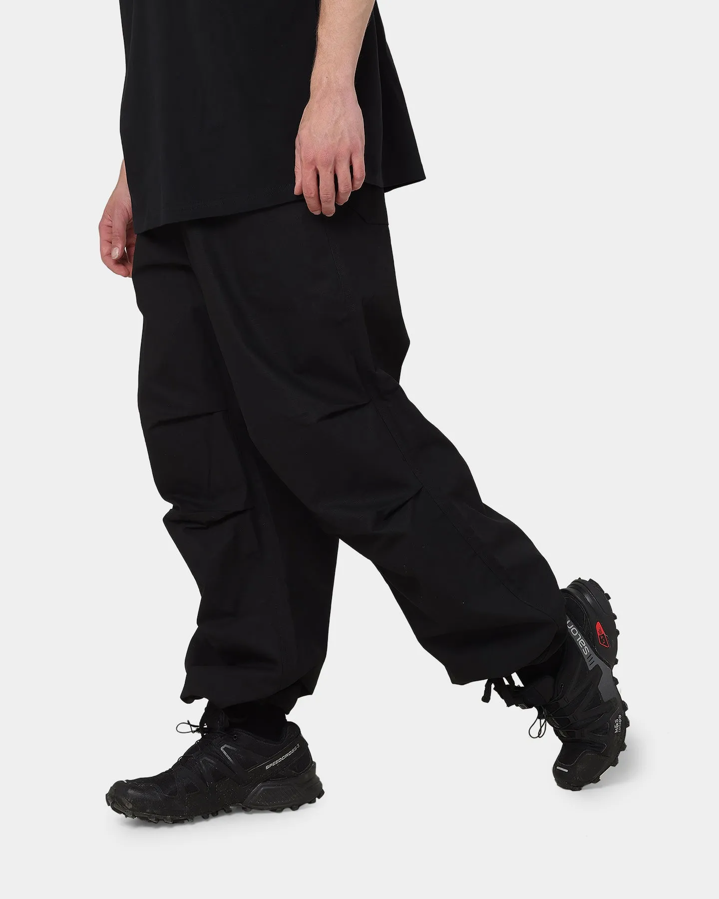 PYRA Oversized Ripstop Pants Black