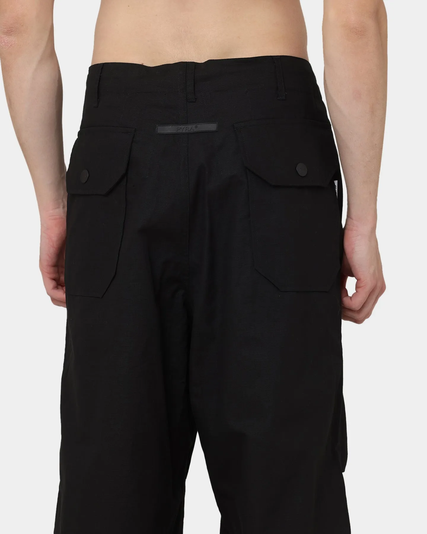 PYRA Oversized Ripstop Pants Black