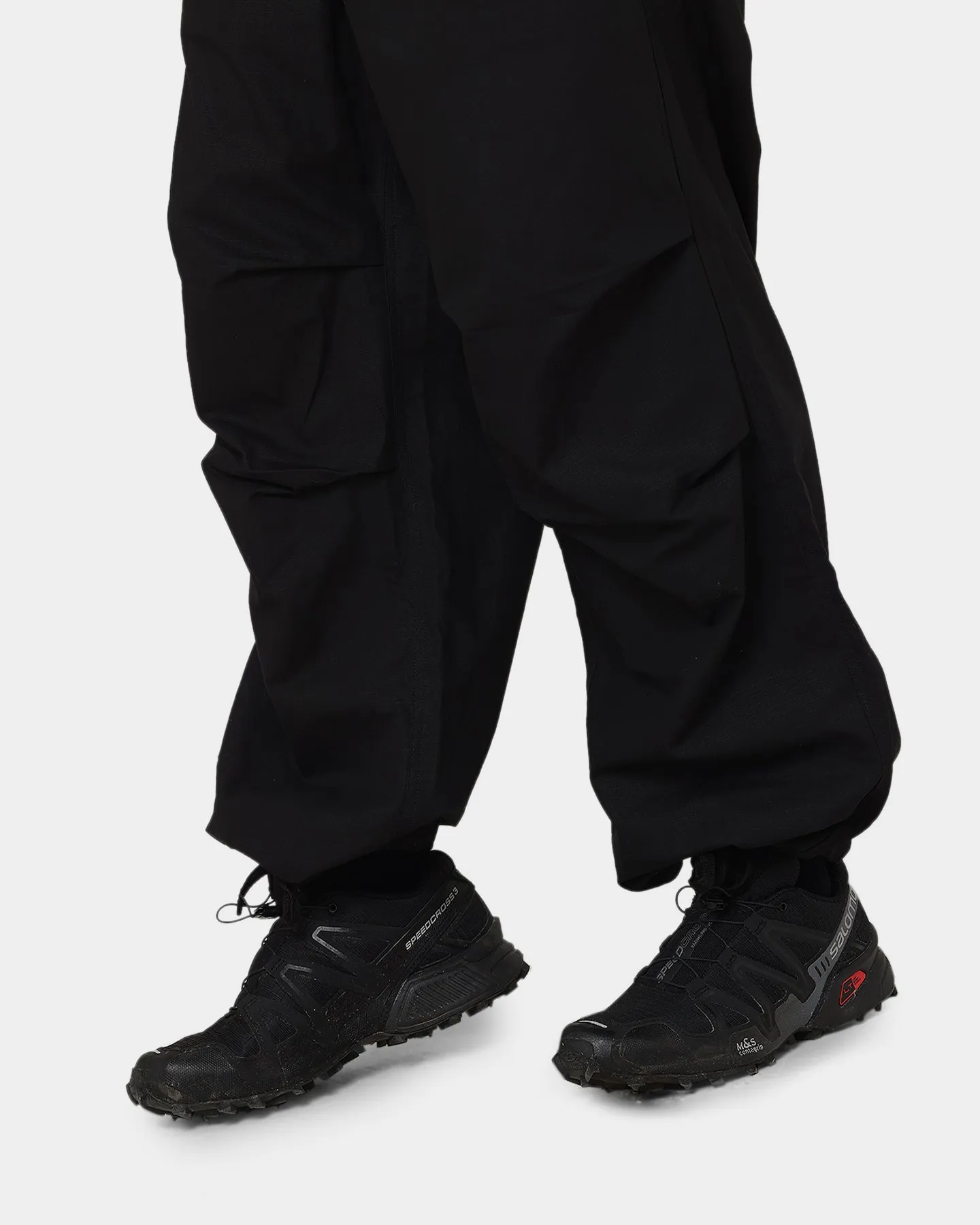 PYRA Oversized Ripstop Pants Black
