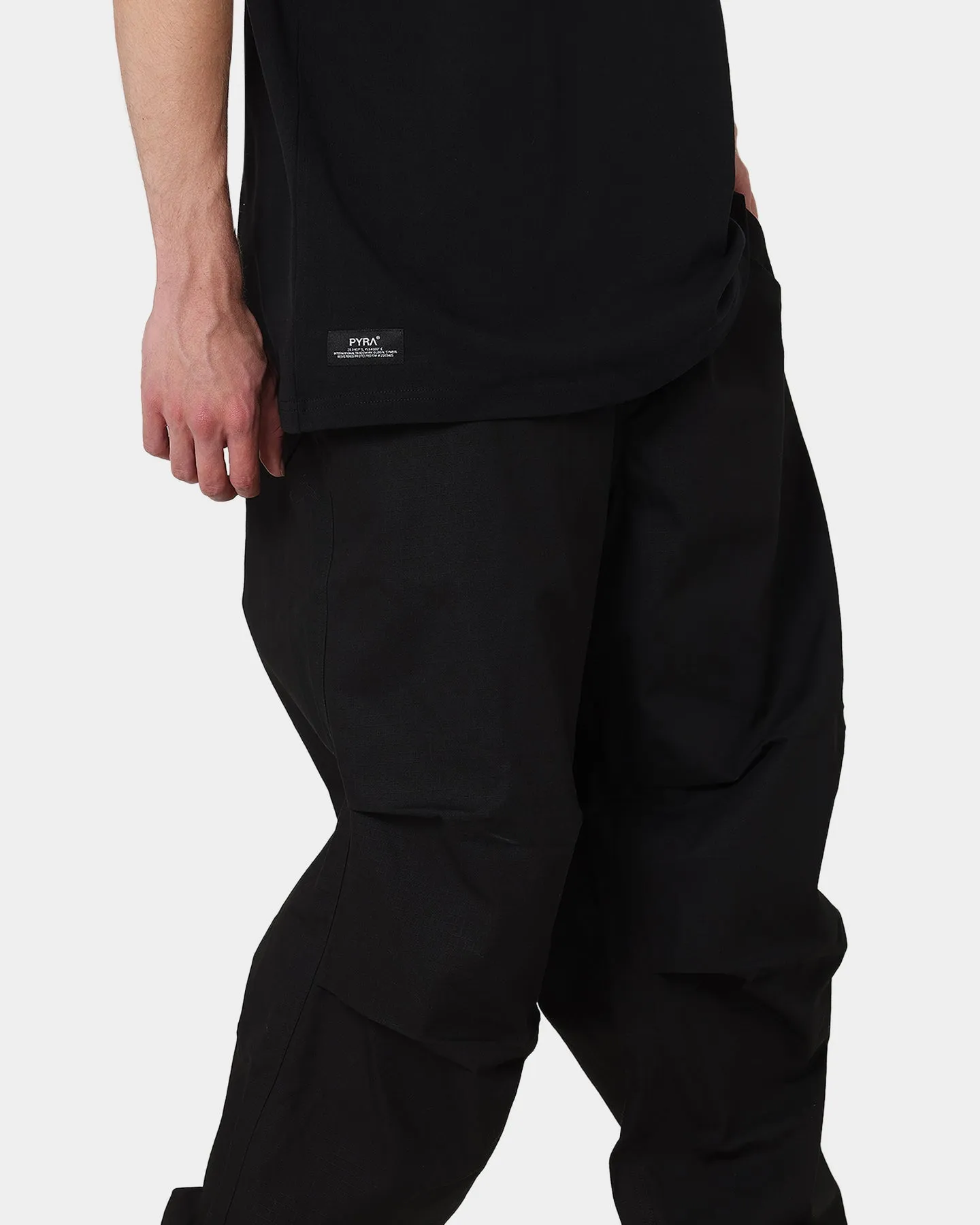 PYRA Oversized Ripstop Pants Black