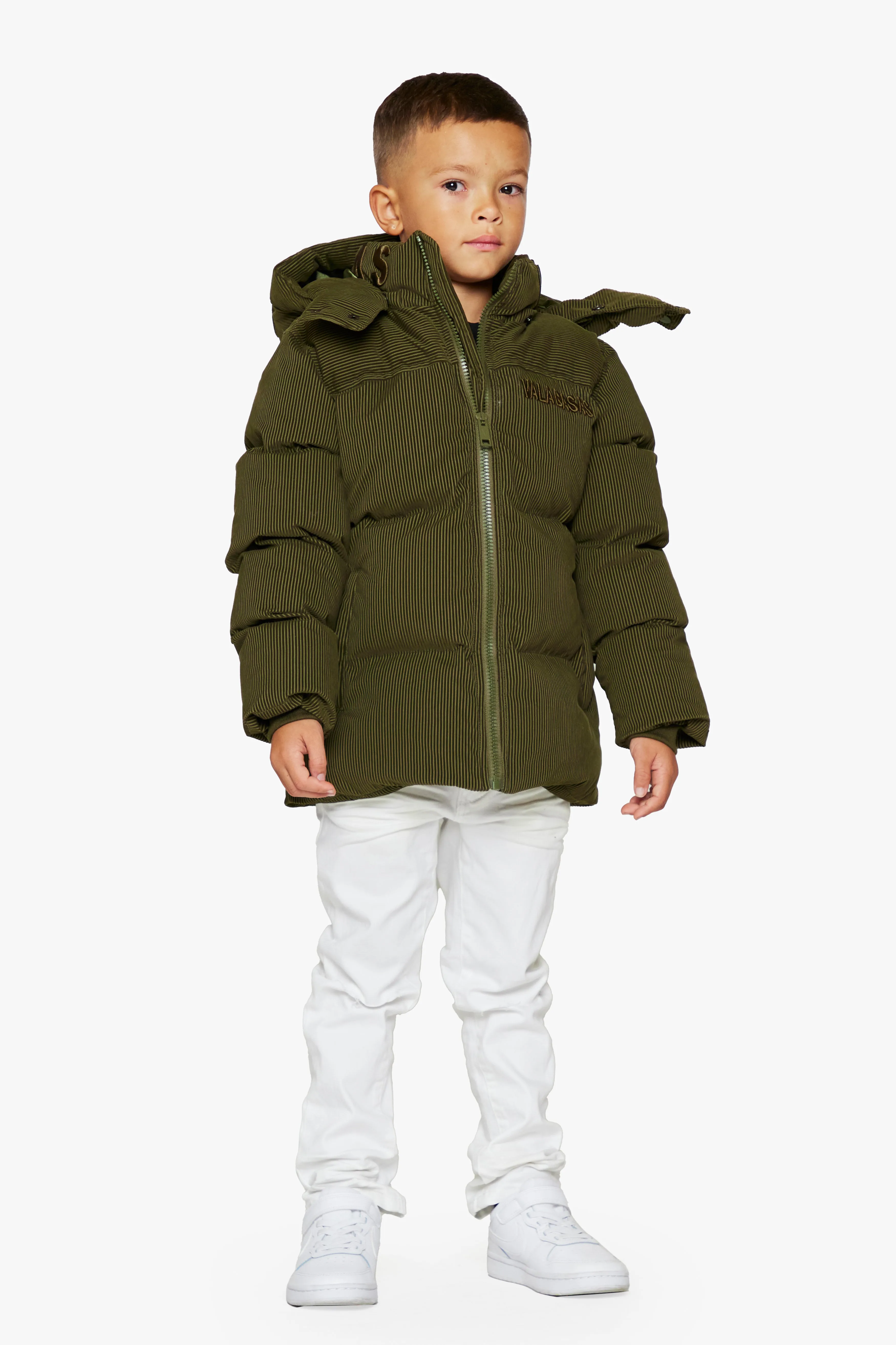 "GOYO" GREEN KIDS PUFFER JACKET