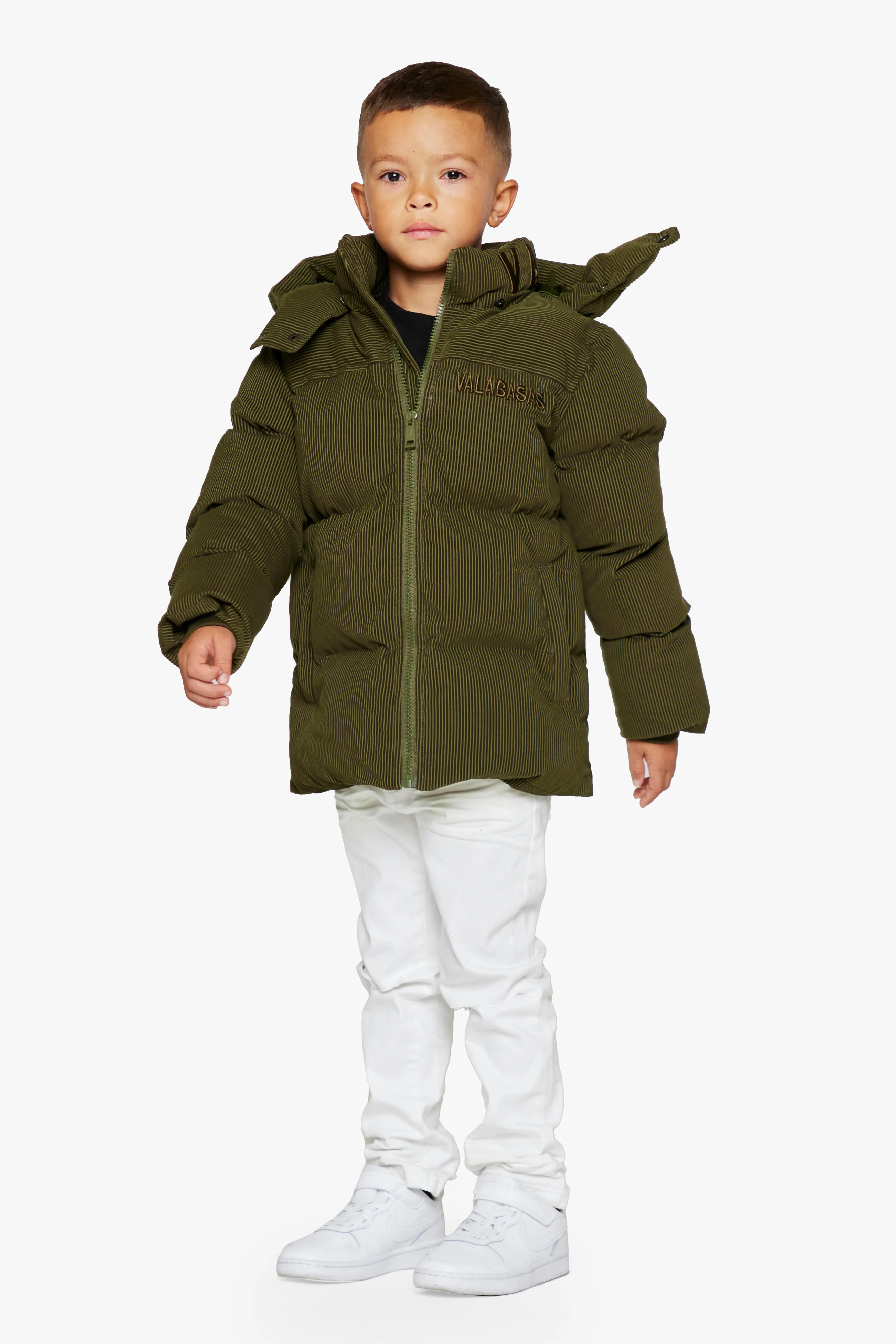"GOYO" GREEN KIDS PUFFER JACKET
