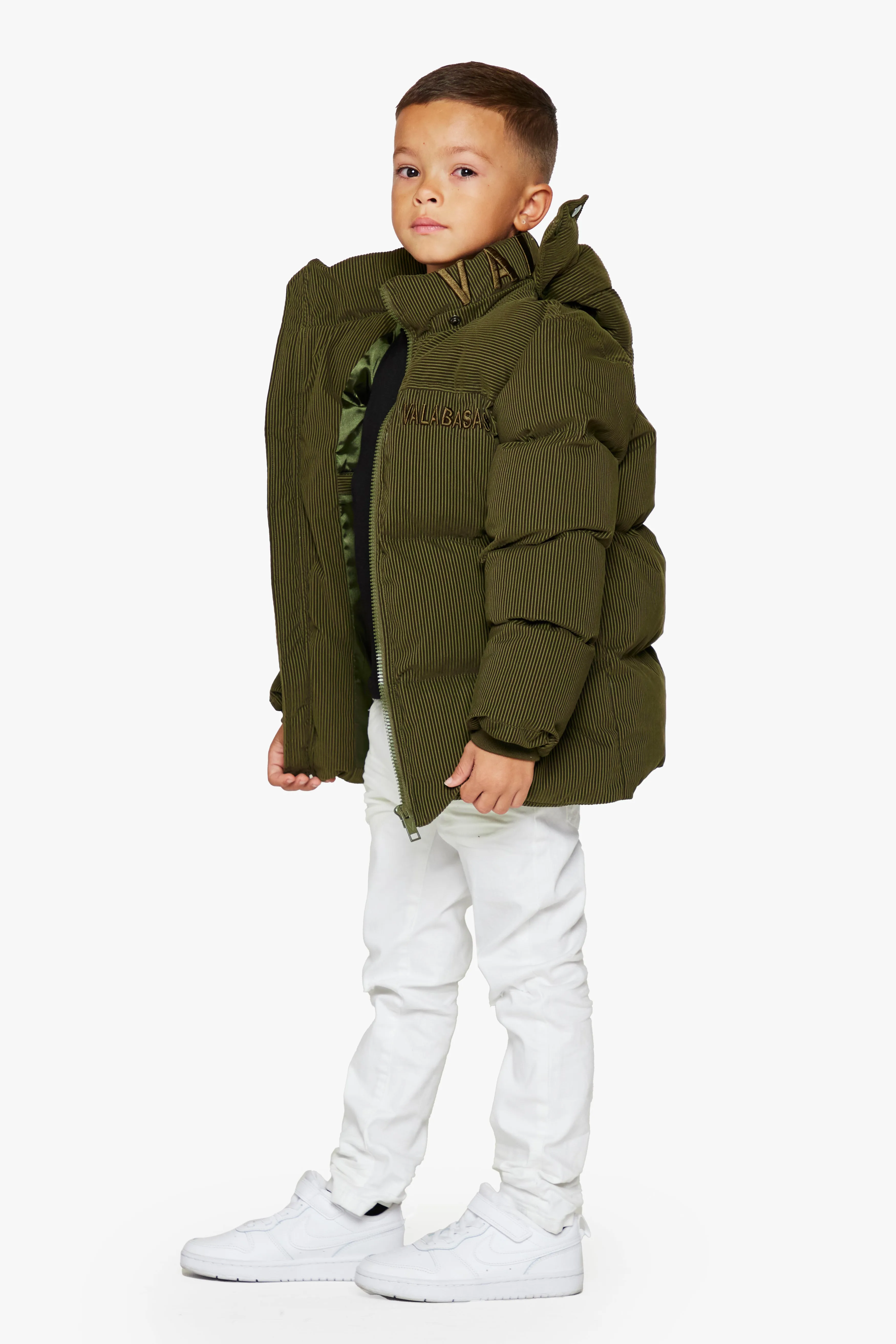 "GOYO" GREEN KIDS PUFFER JACKET