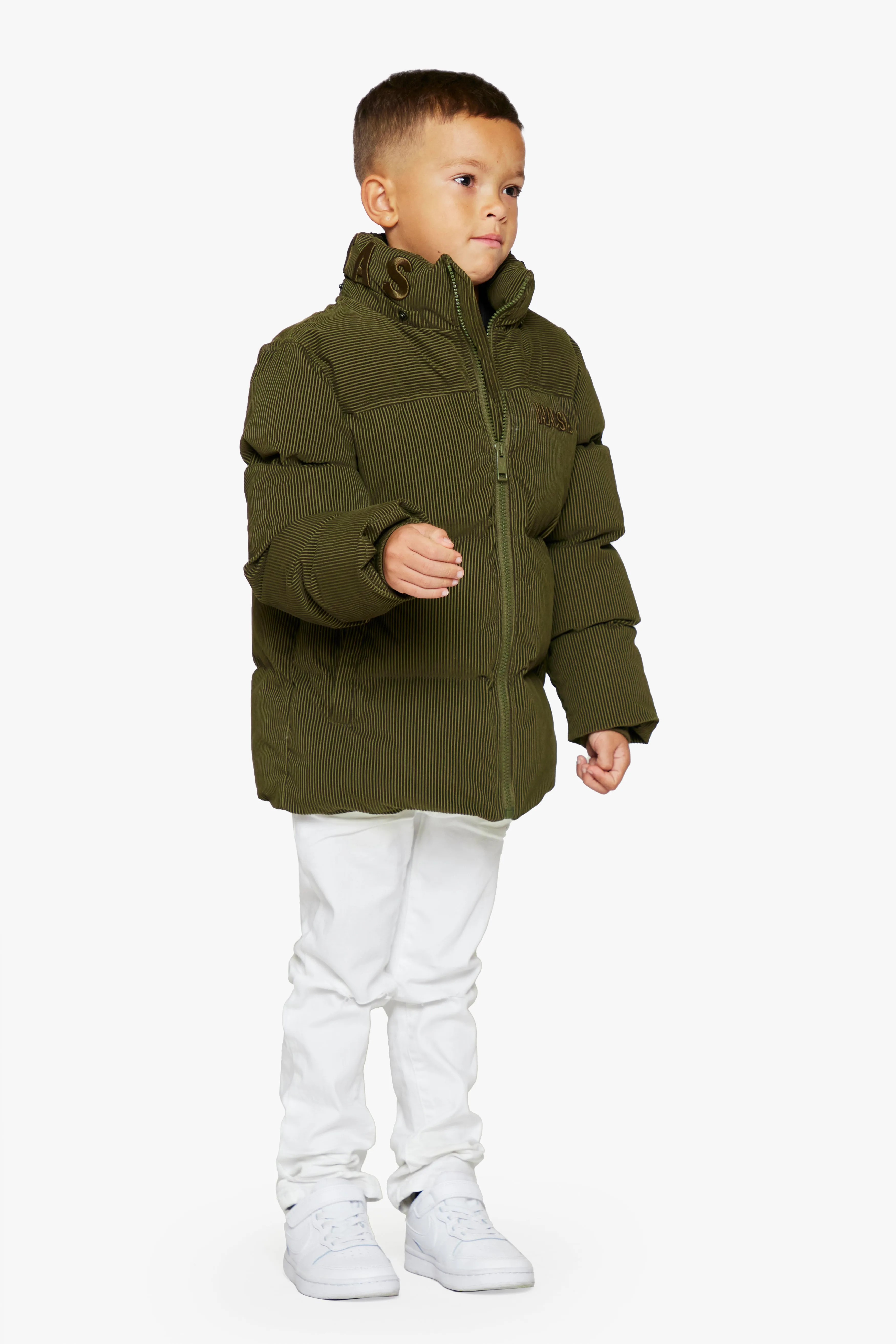 "GOYO" GREEN KIDS PUFFER JACKET