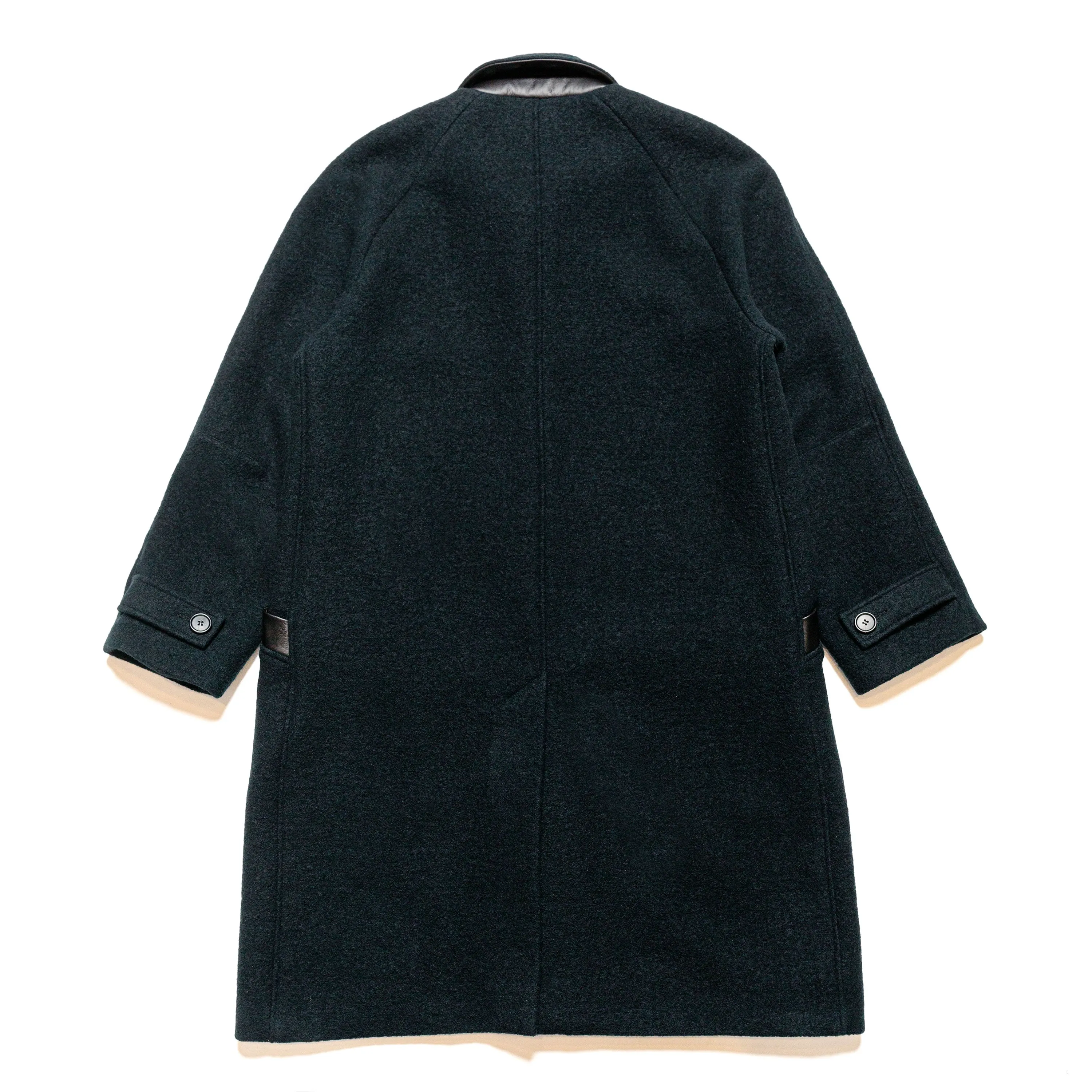 Raglan Overcoat Wool Bouclé Navy - PREORDER