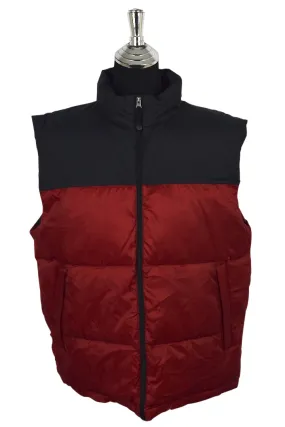 Red and Black Puffer Vest