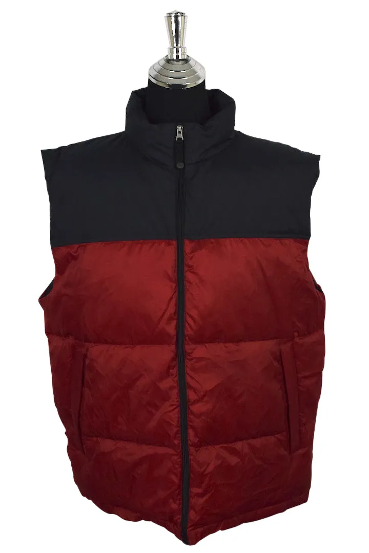Red and Black Puffer Vest