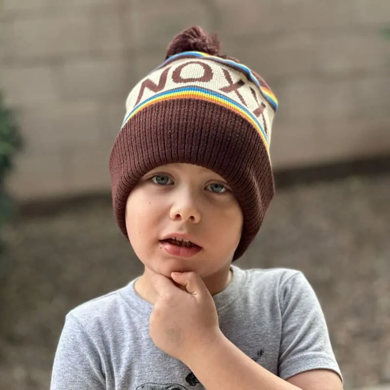 Retro Slopes Pom Beanie
