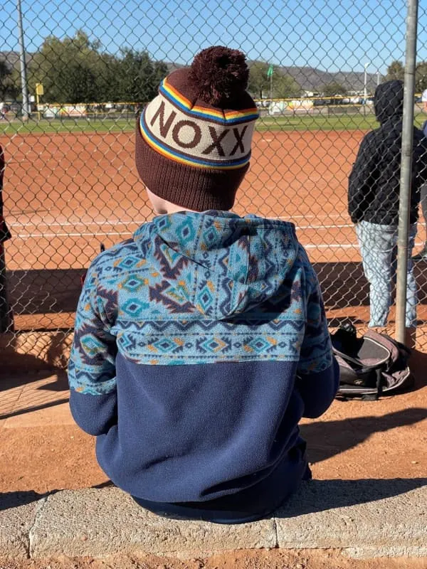 Retro Slopes Pom Beanie
