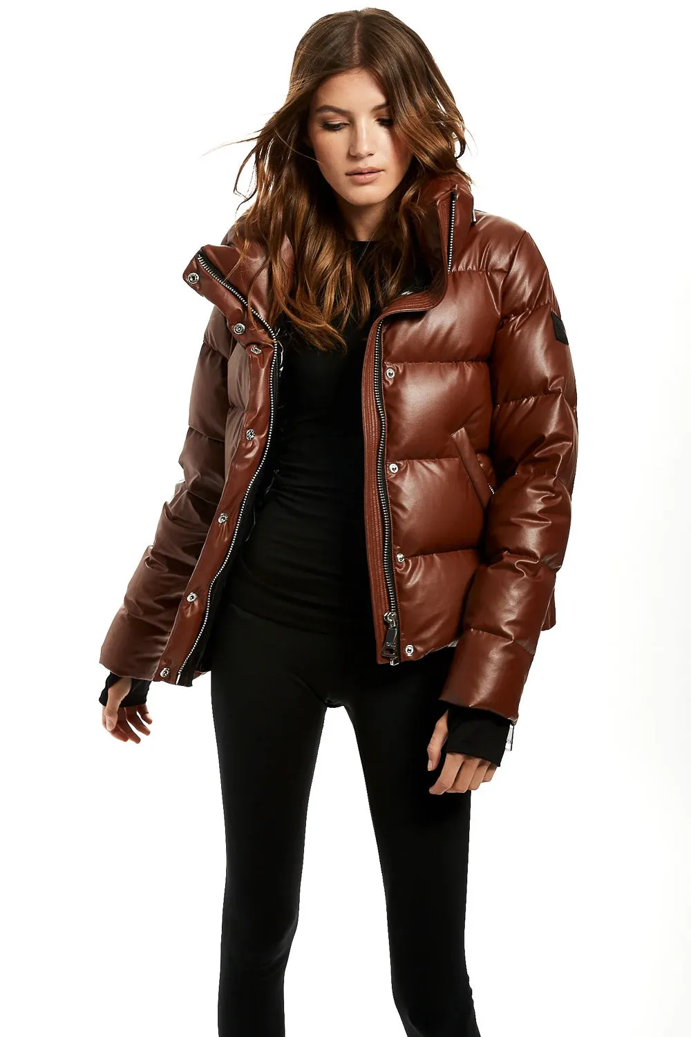 SAM NEW YORK - VEGAN LEATHER ISABEL BRANDY WAS $1199