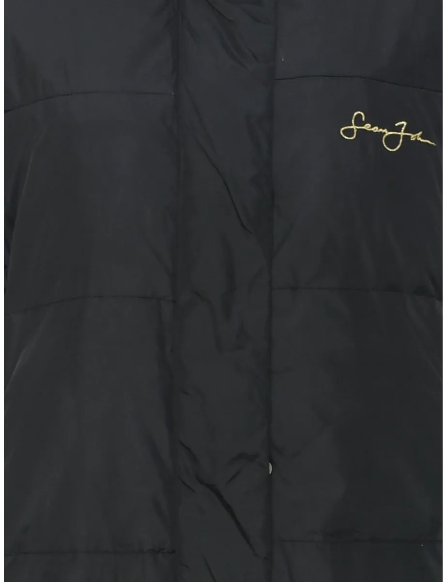 Single Breasted Puffer Jacket - L