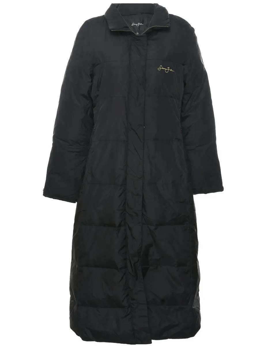 Single Breasted Puffer Jacket - L