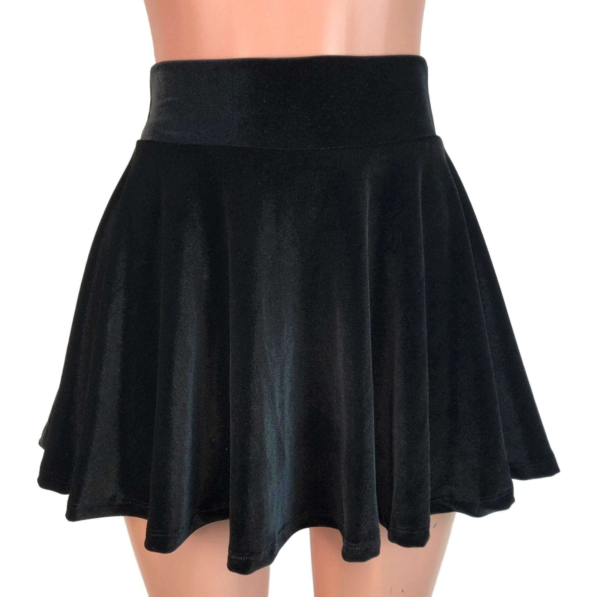 Skater Skirt - Black Velvet
