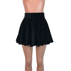 Skater Skirt - Black Velvet