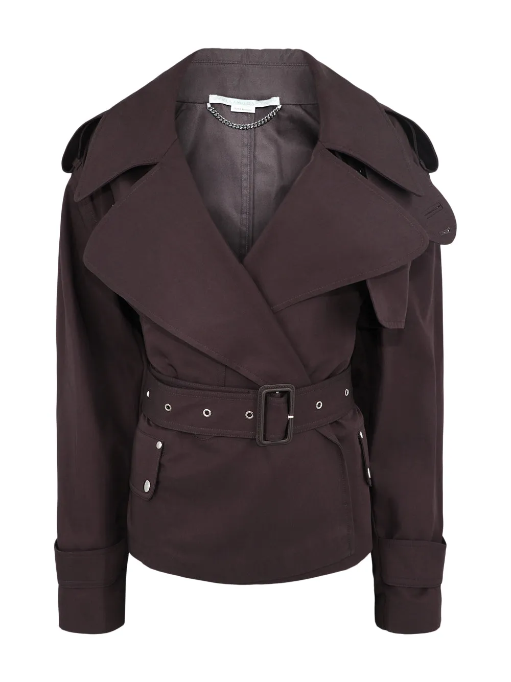 Stella McCartney Cropped Cotton Trench Coat