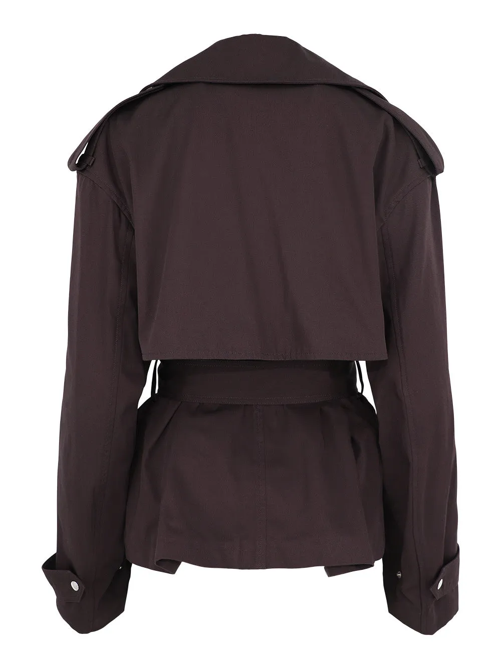 Stella McCartney Cropped Cotton Trench Coat