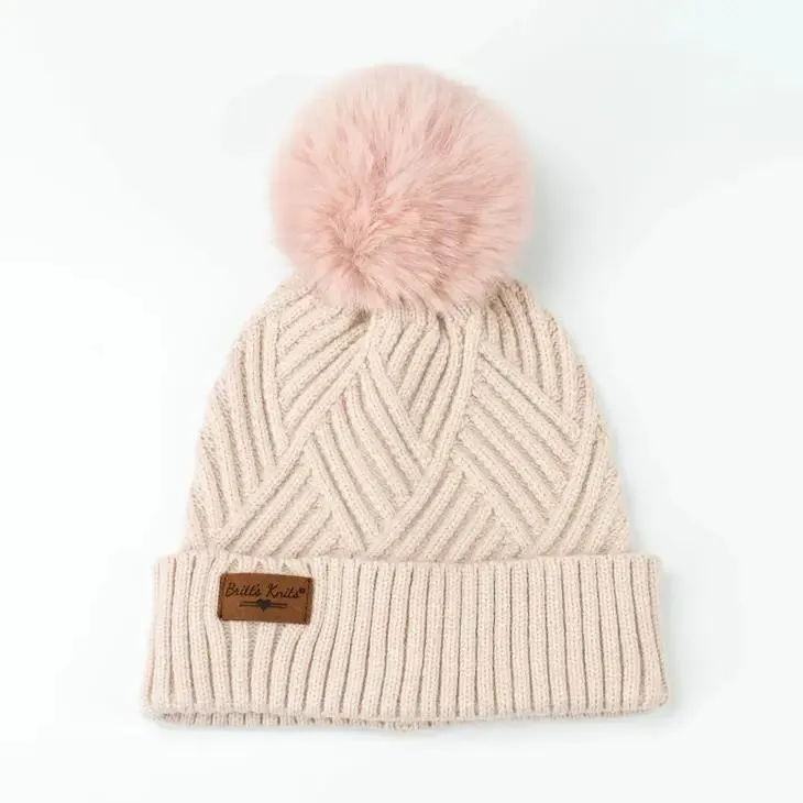 Super Poof Pom Knit Hat
