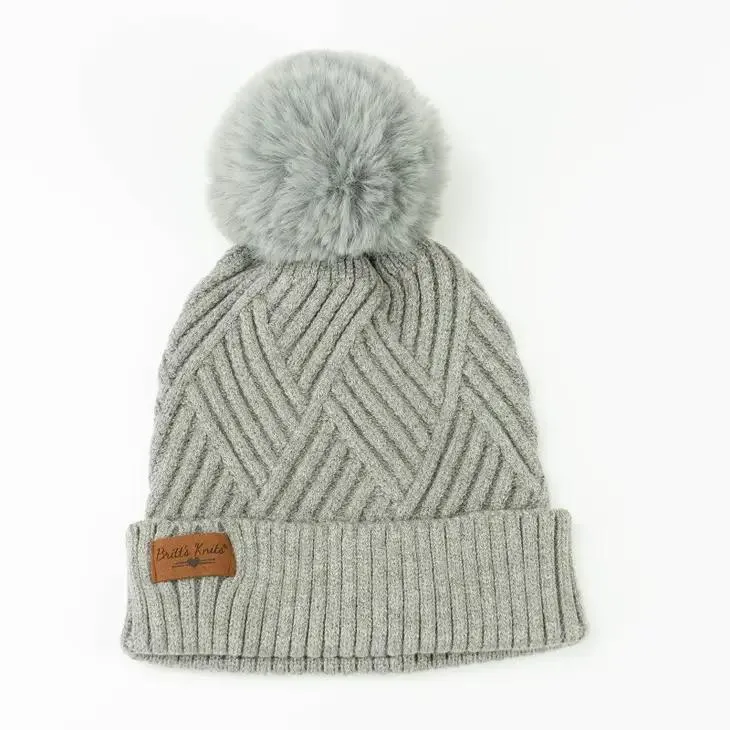 Super Poof Pom Knit Hat