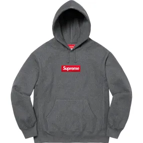 Supreme Box Logo Hooded Sweatshirt Charcoal