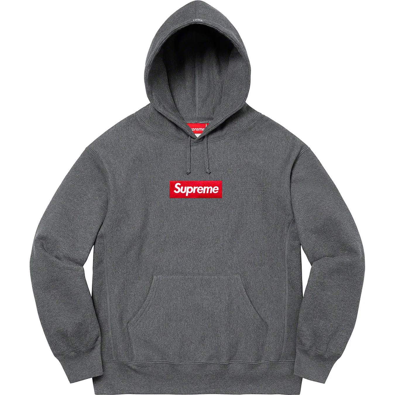 Supreme Box Logo Hooded Sweatshirt Charcoal