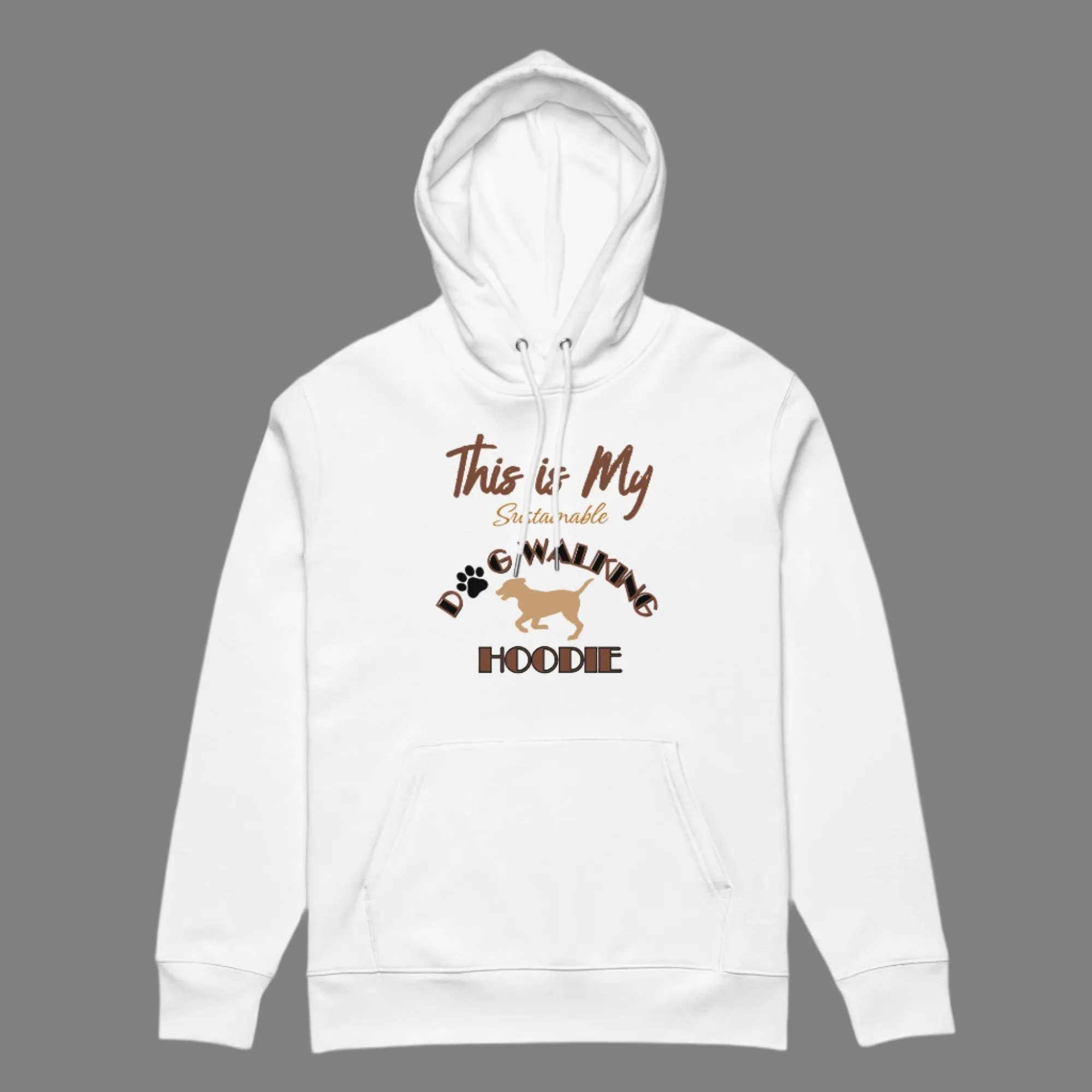 Sustainable Organic Cotton Dog Walking Hoodie - Eco-Friendly