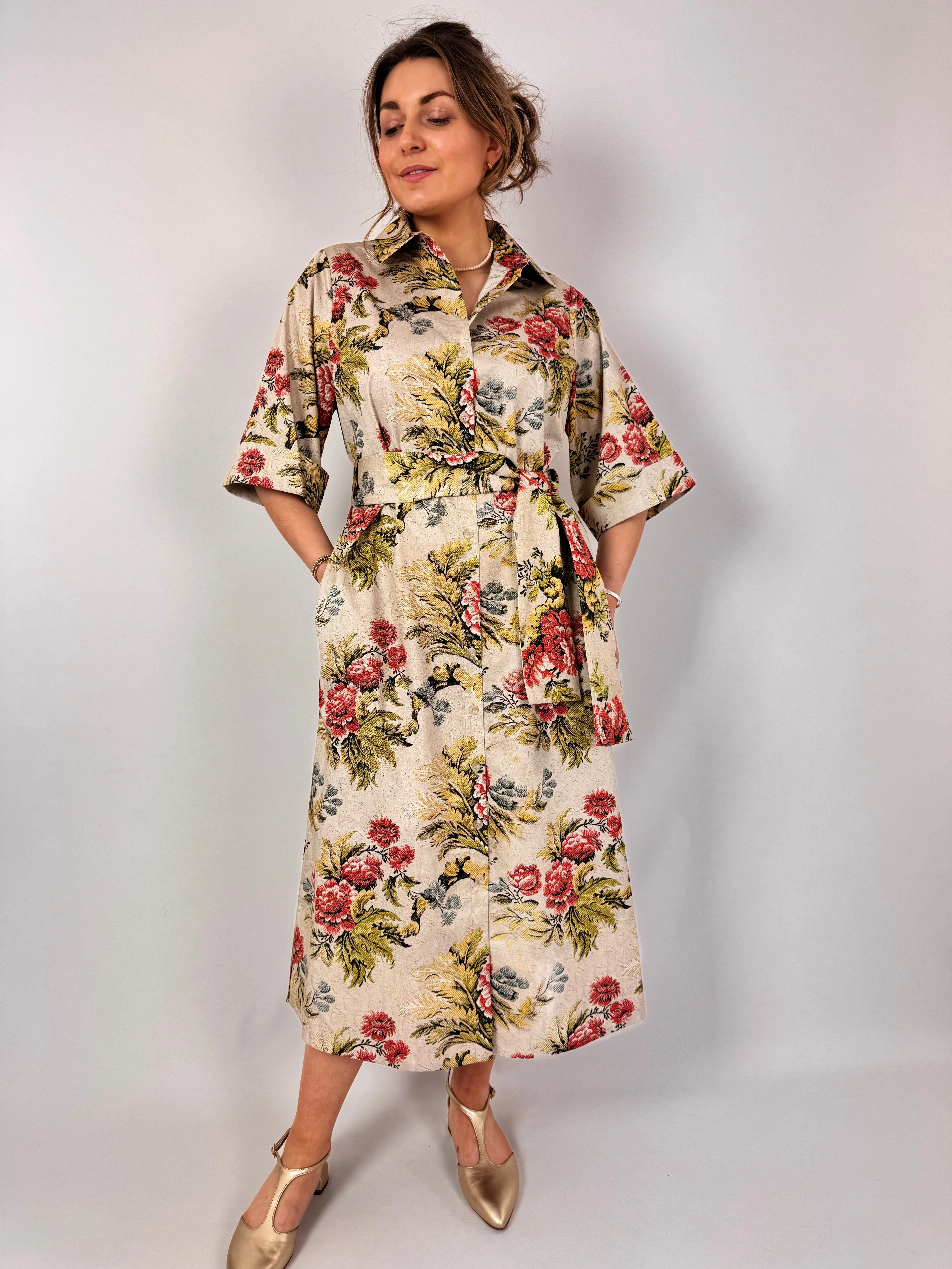 Tapis Noir Chloe Dress Peach