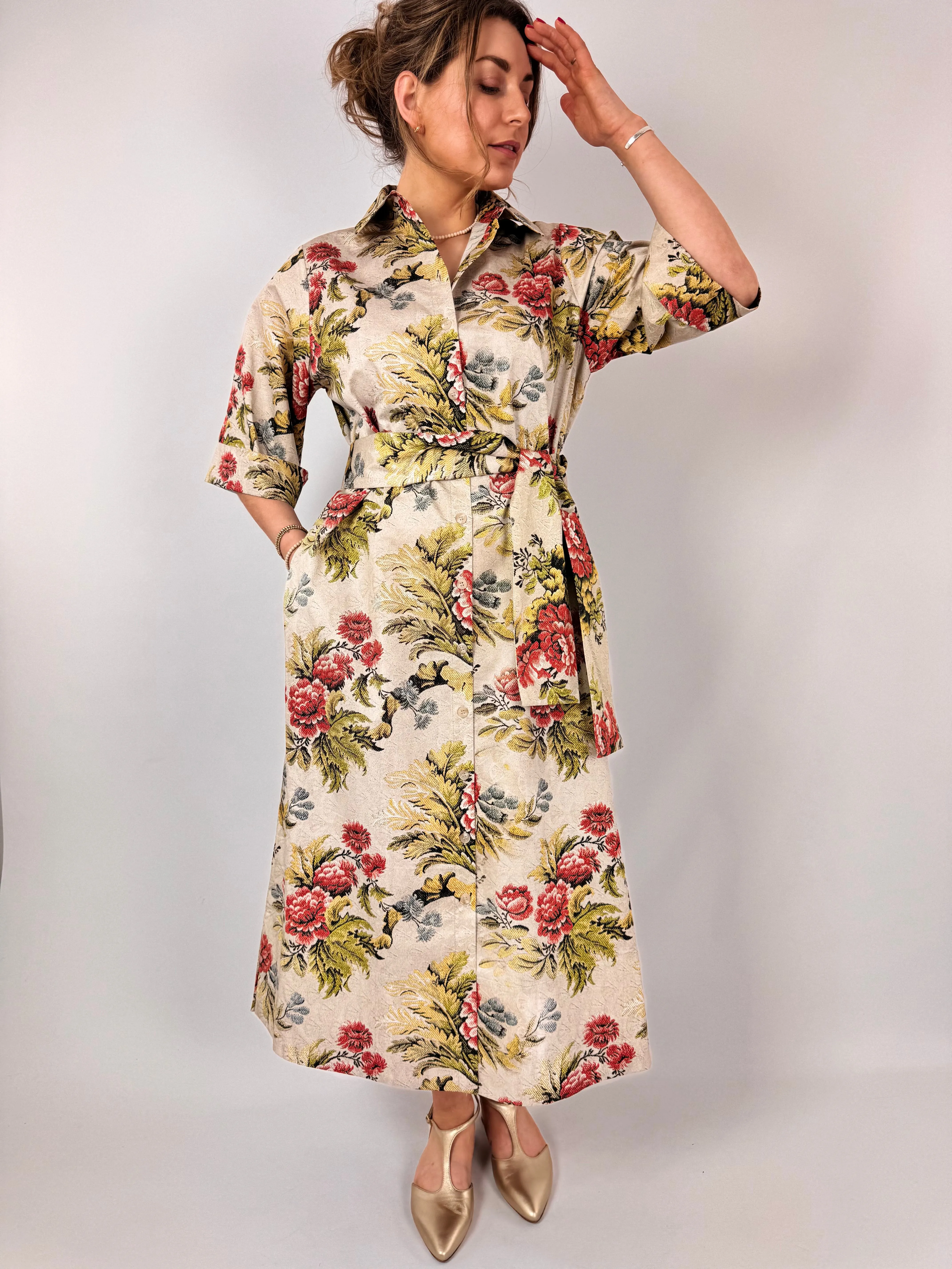 Tapis Noir Chloe Dress Peach