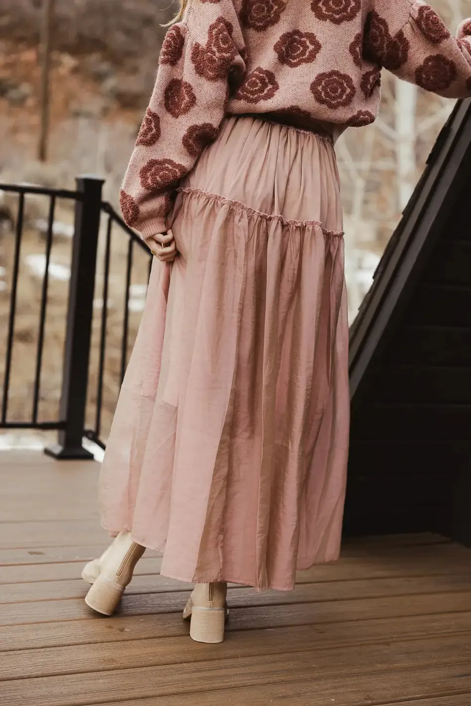 Terrin Tulle Skirt in Mauve - FINAL SALE
